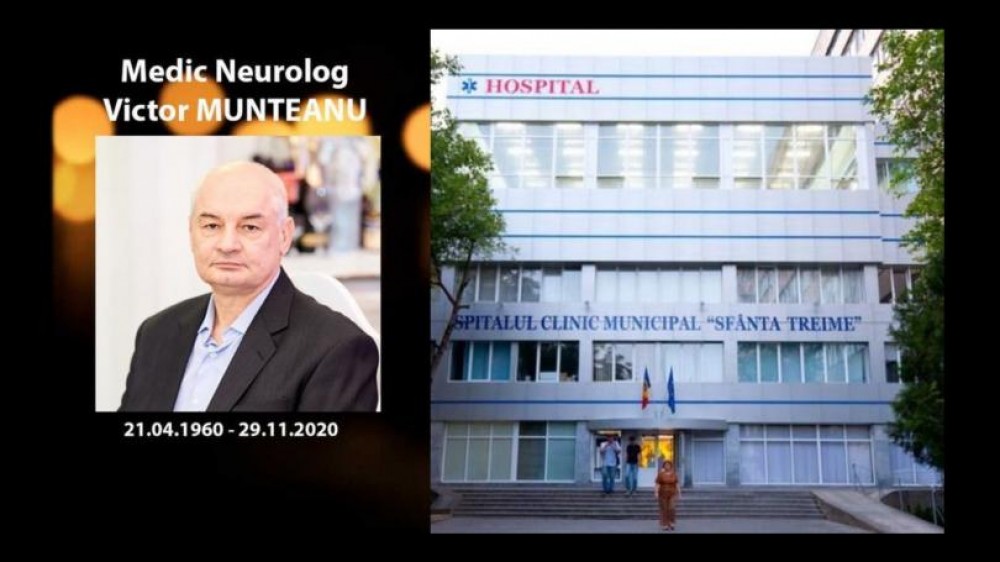 Șeful Secției neurologie de la Spitalul „Sfânta Treime”, răpus de COVID-19